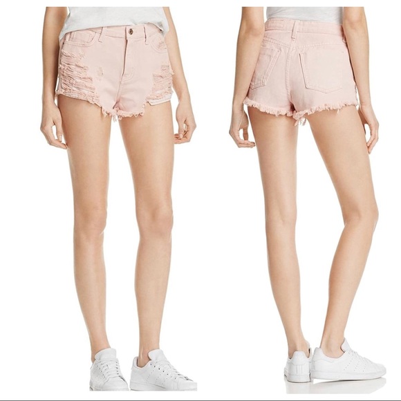 NWT Pistola Nova Cutoff Denim High-Waist Shorts - Picture 2 of 5